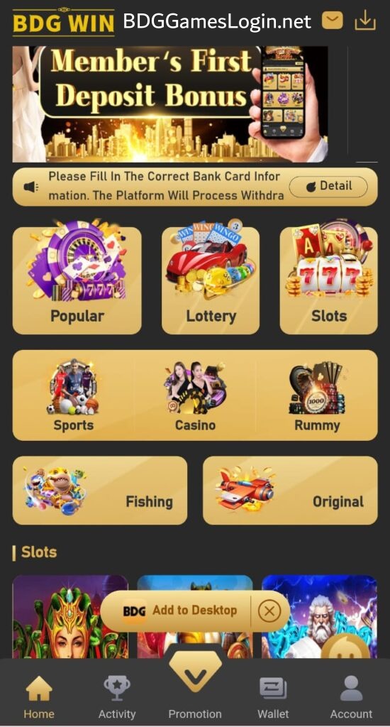 BDG Game Bonus